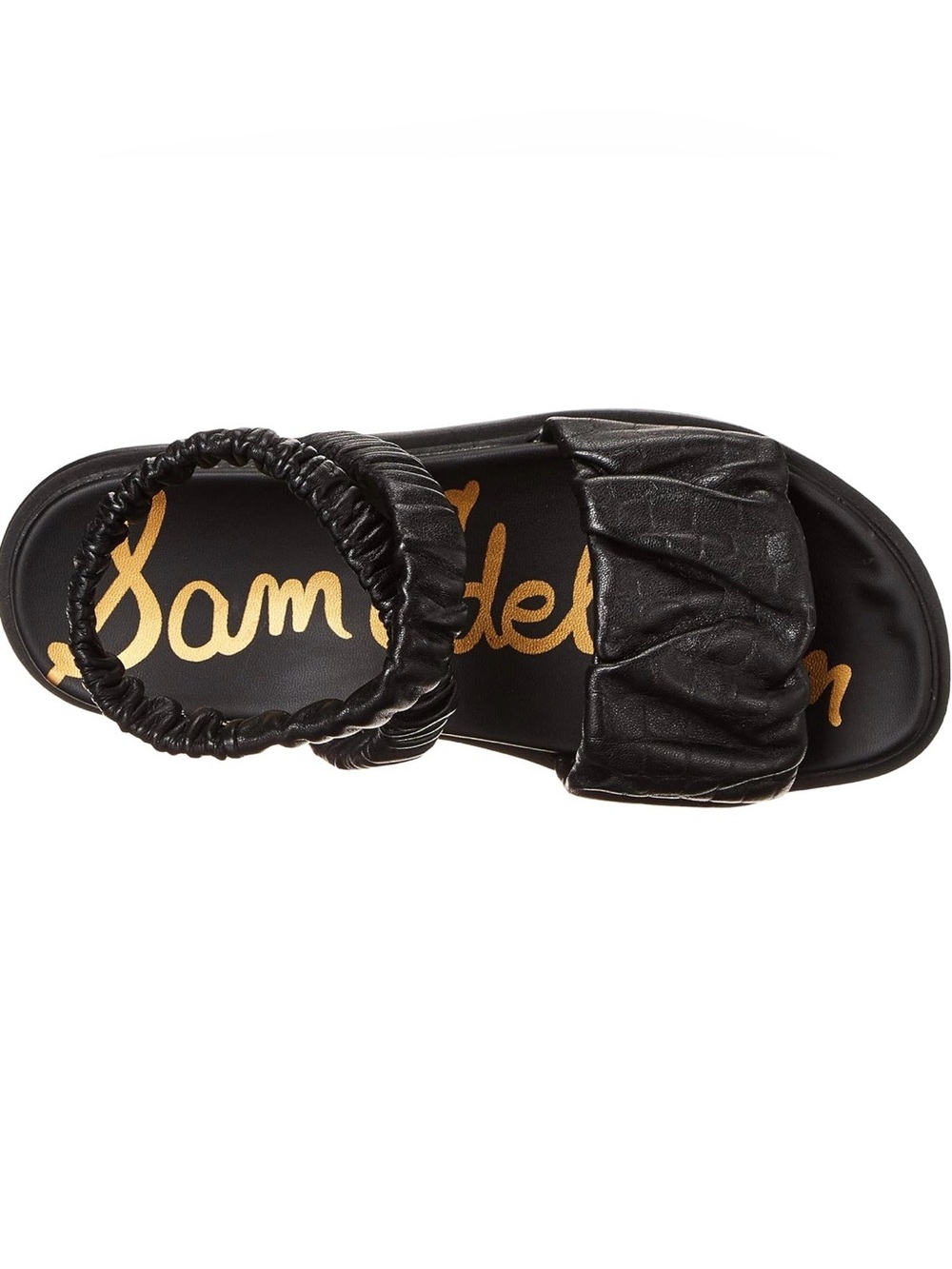 Sam Edelman black velma leather sandals size 8.5 ankle strap boho